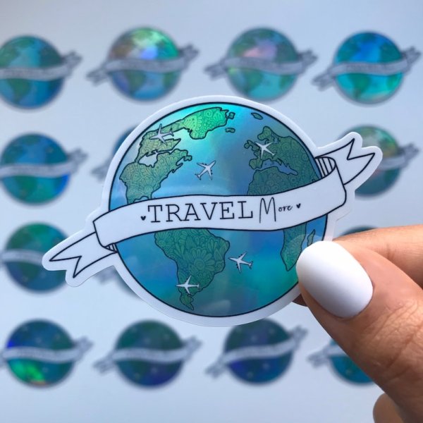 Глобус наклейка