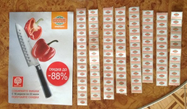 Глобус акция с наклейками