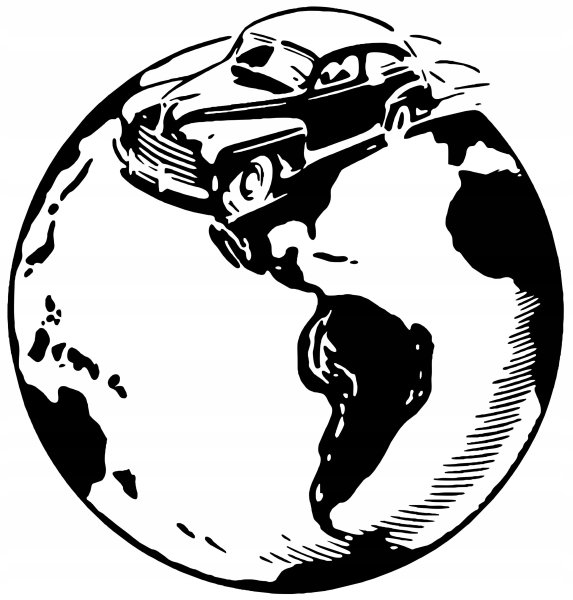 Глобус наклейка