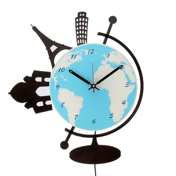 Часы настенные Глобус