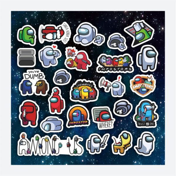 Стикеры амонг us