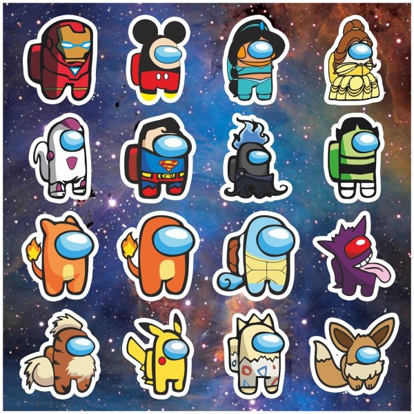 Наклейки-Стикеры among us