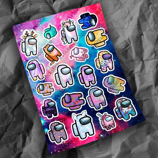 Наклейки-Стикеры among us