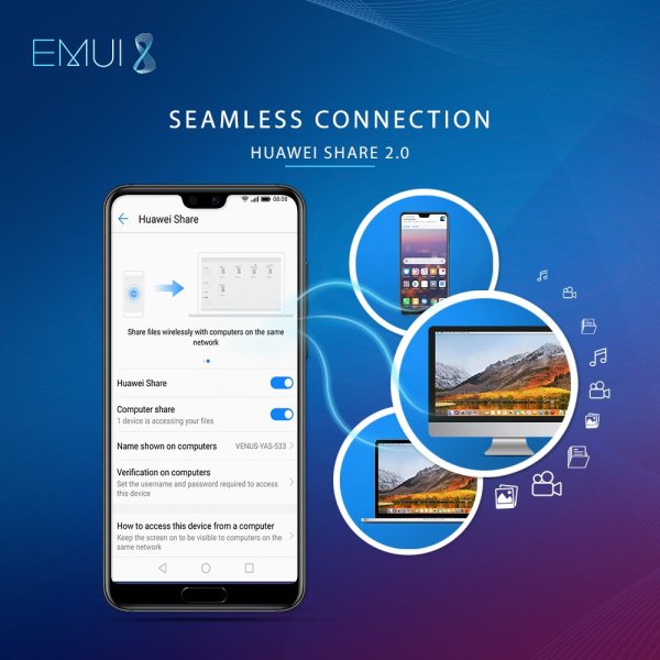 Huawei share на другие смартфоны