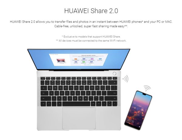 Huawei share для Windows 10
