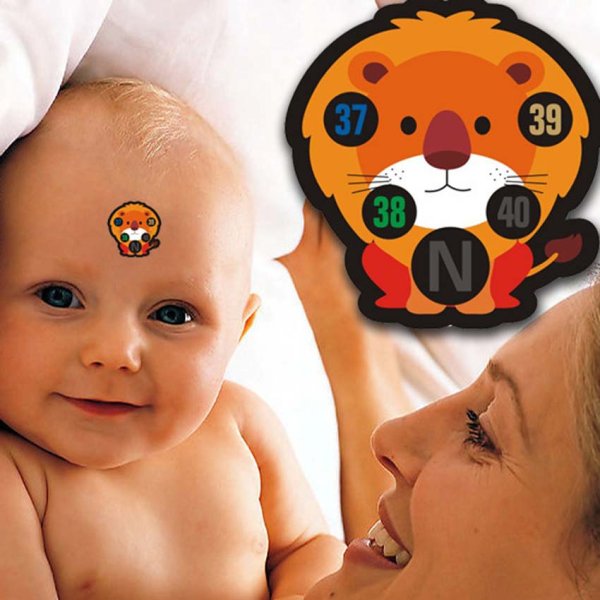 Термометр на лоб наклейка