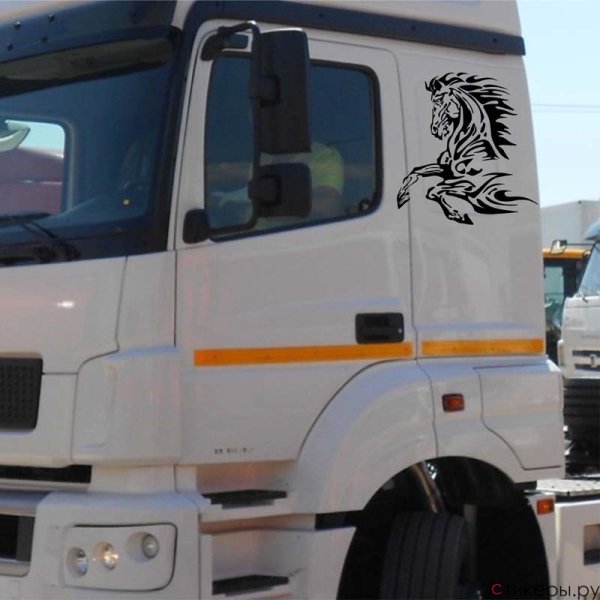 Наклейки на кабину КАМАЗ 5490