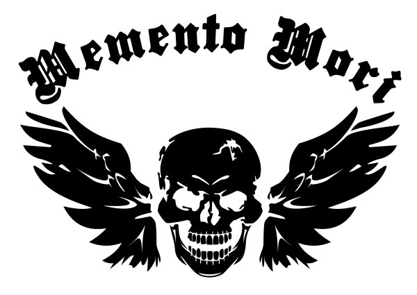 Моменто Мори наклейка на авто
