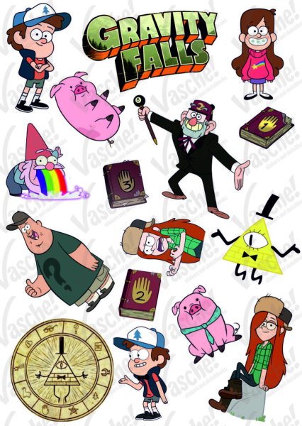 Гравити Фолз персонажи Стикеры