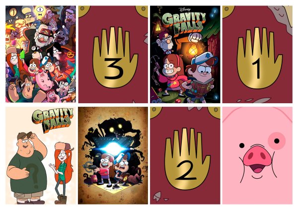 Стикеры для ЛД Гравити Фолз