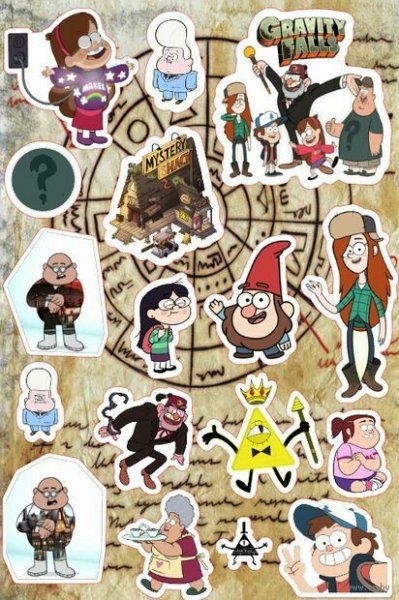 Герои Гравити Фолз для распечатки цветная