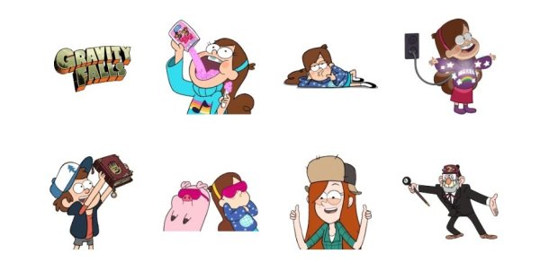 Стикеры Гравити Фолз для печати