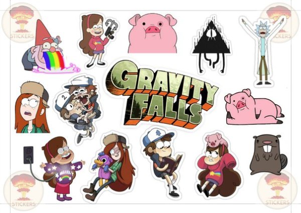 Стикеры Гравити Фолз