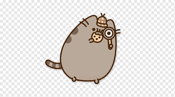 Котик стикер на прозрачном фоне