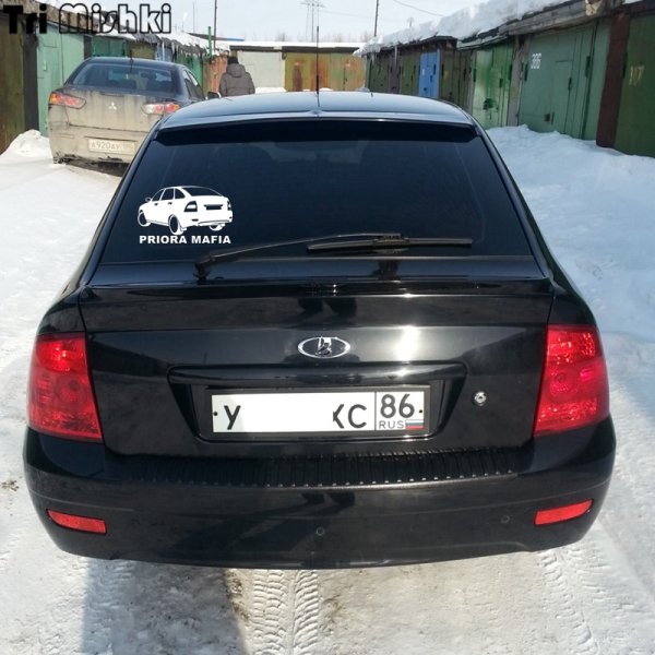 Лип спойлер Приора хэтчбек