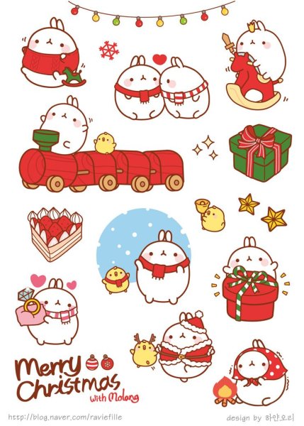 Новогодние рисунки маленькие для наклеек