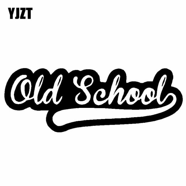 Надпись old School на авто