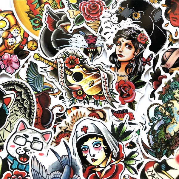 Тату Стикеры Олд скул