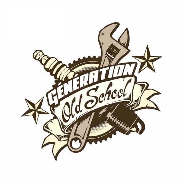 Логотип автосервиса в американском стиле