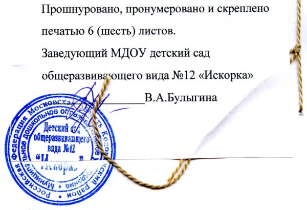 Прошнуровано пронумеровано копия верна образец