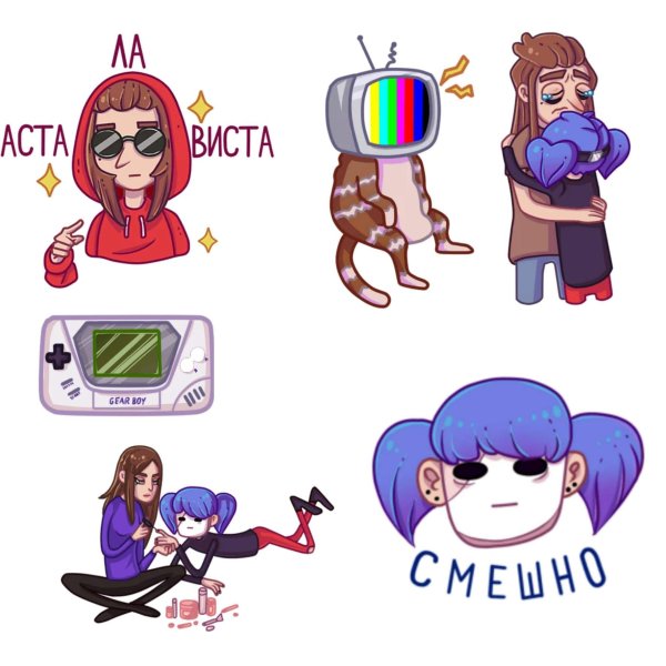 Наклейки Салли фейс