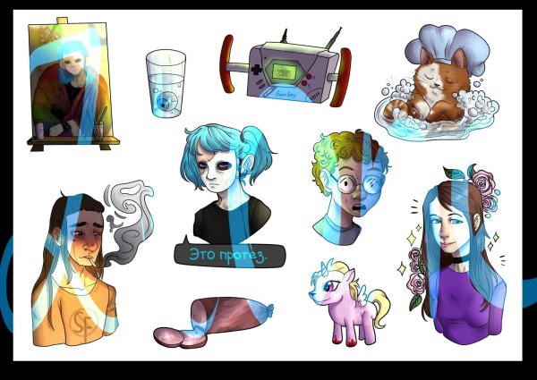 Стикеры Салли фейс