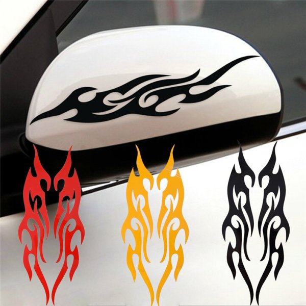 Огненные наклейки на авто