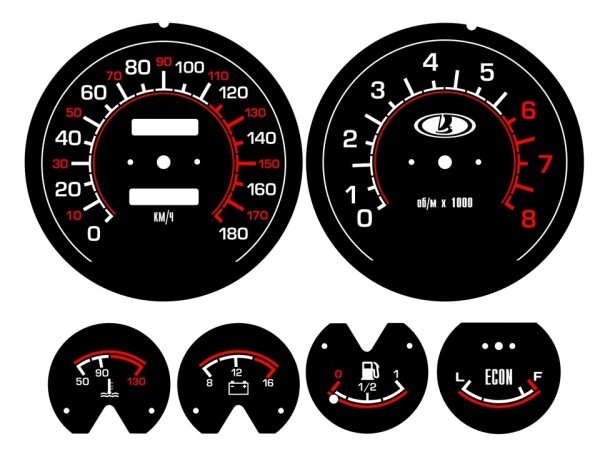 Накладка на панель приборов ВАЗ 2107