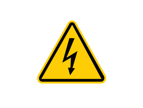 Наклейка высокое напряжение