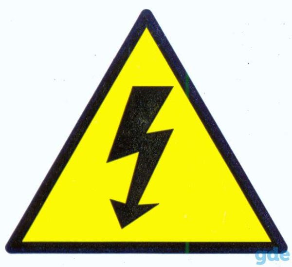 Знак электробезопасности молния