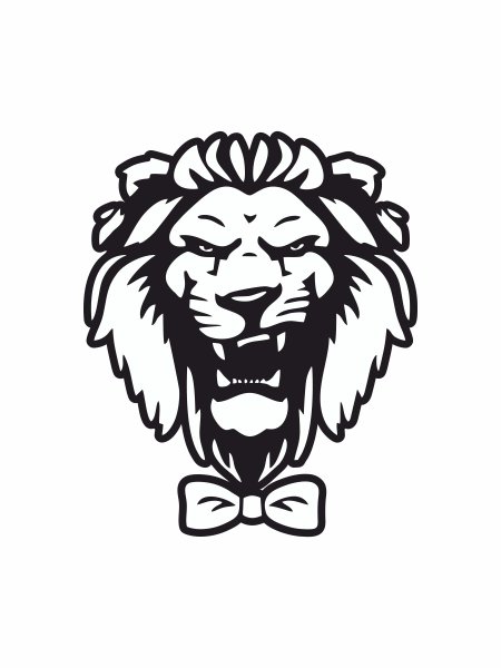 Наклейка на автомобиль Лев