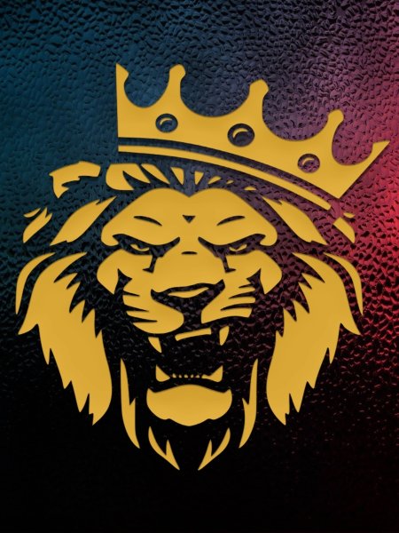 Наклейка лав с короной