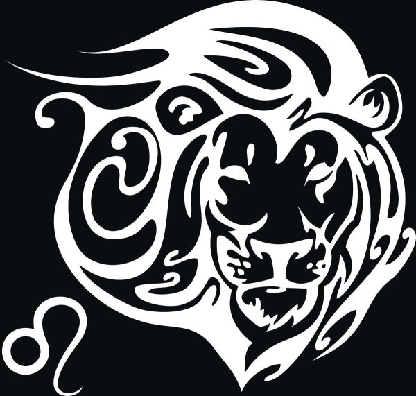 Наклейка Лев с короной