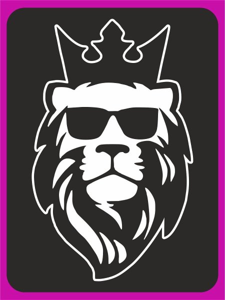 Наклейки на машину львя