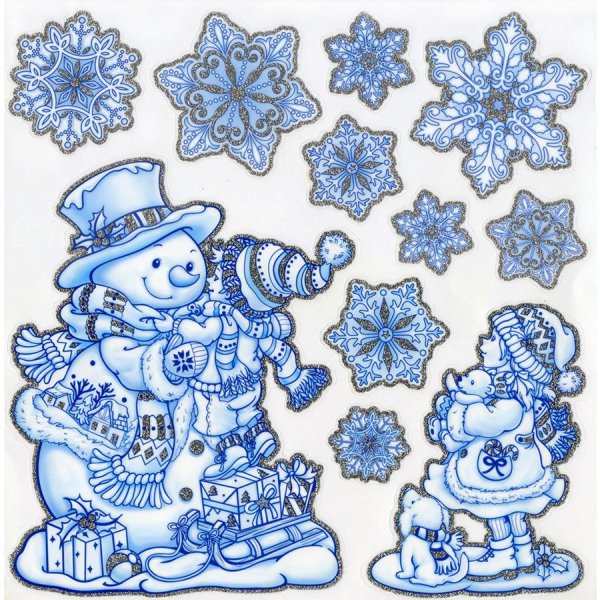 Новогодние наклейки