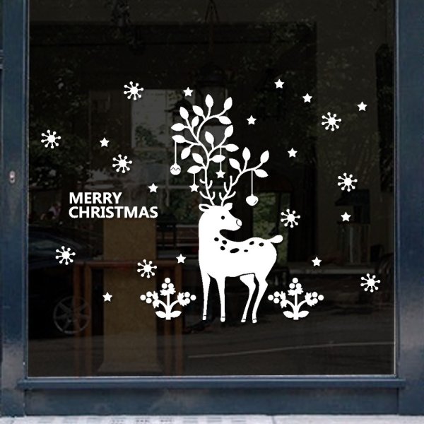 Наклейки на окна новогодние