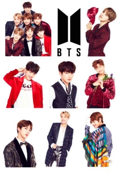 Наклейки БТС BTS