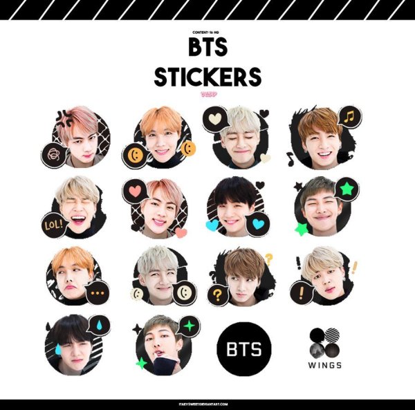 Группа БТС Стикеры