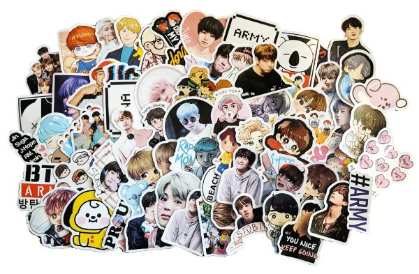 Набор наклеек БТС