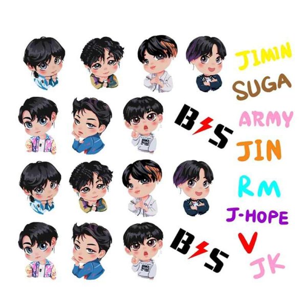 Милые Стикеры БТС