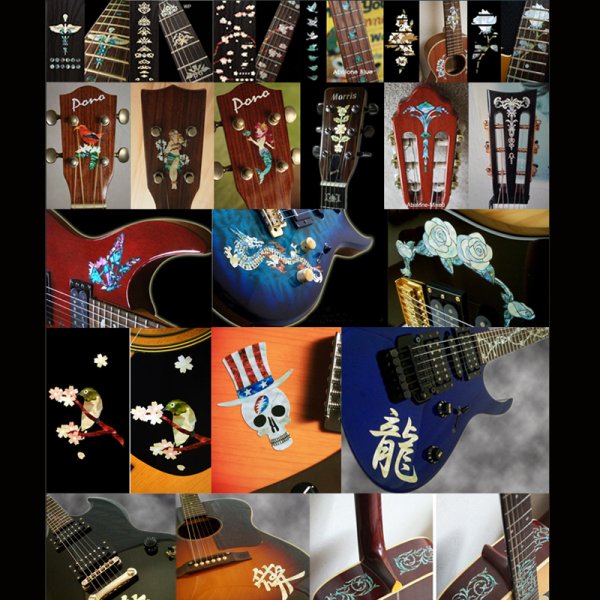 Наклейка акустическая гитара