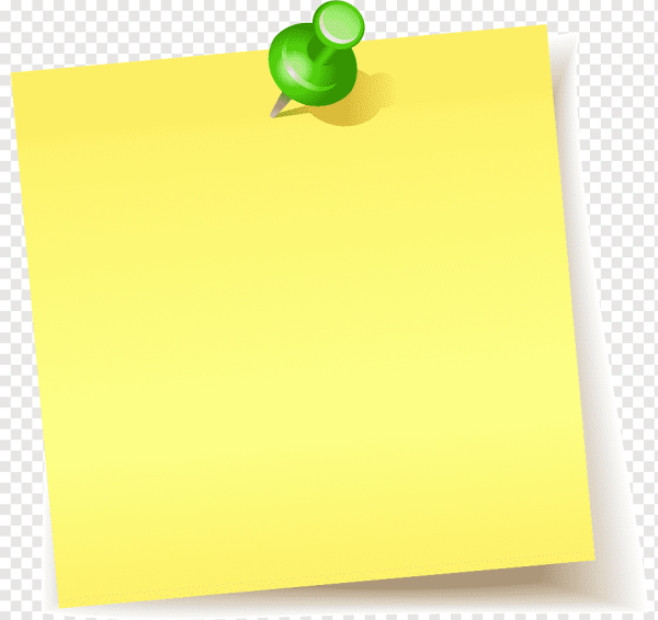 Лист бумаги с кнопкой