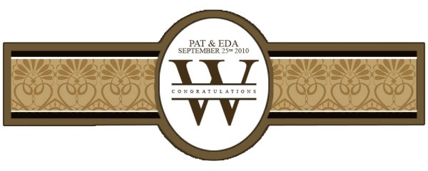 Этикетки для шоколадных сигар