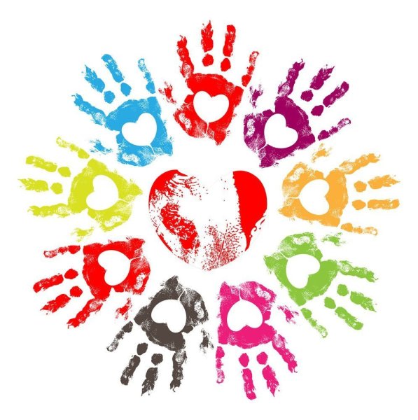 Цветные Отпечатки ладоней