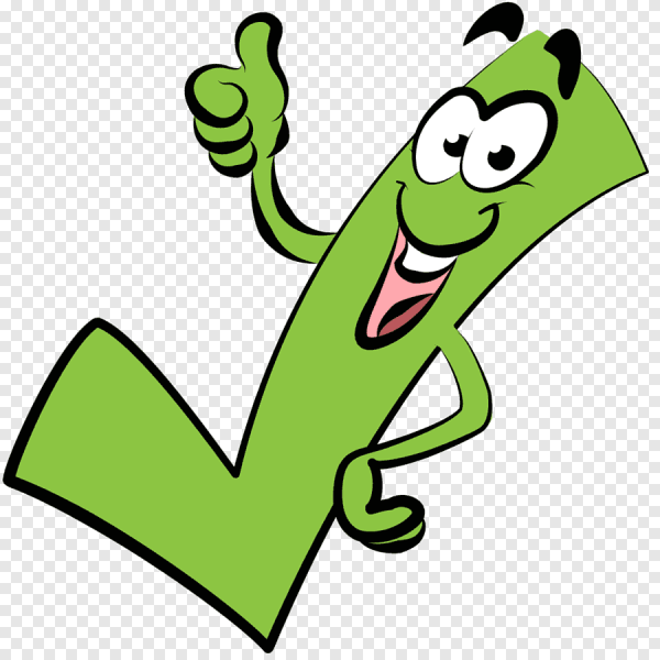 Галочка мультяшная