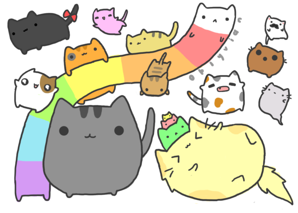 Рисунки котиков для ЛД