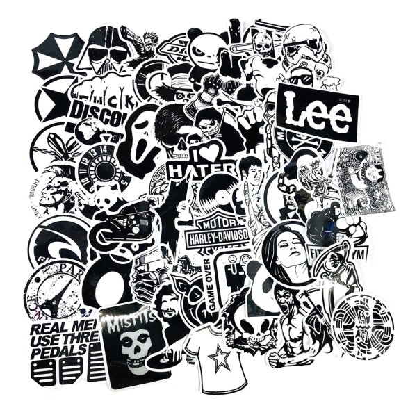 Вид имеет наклейка на машину