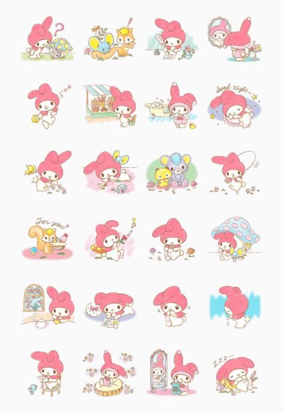 Хеллоу Китти Стикеры my Melody