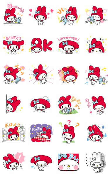 Хеллоу Китти Стикеры my Melody