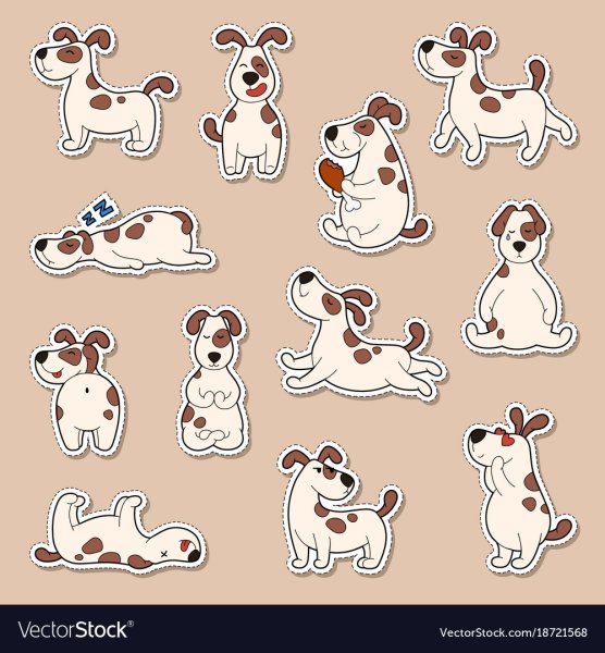 Наклейки "собаки"